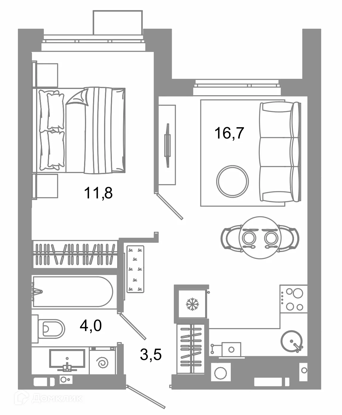 Фото квартиры в ЖК Жилой район Зеленые кварталы