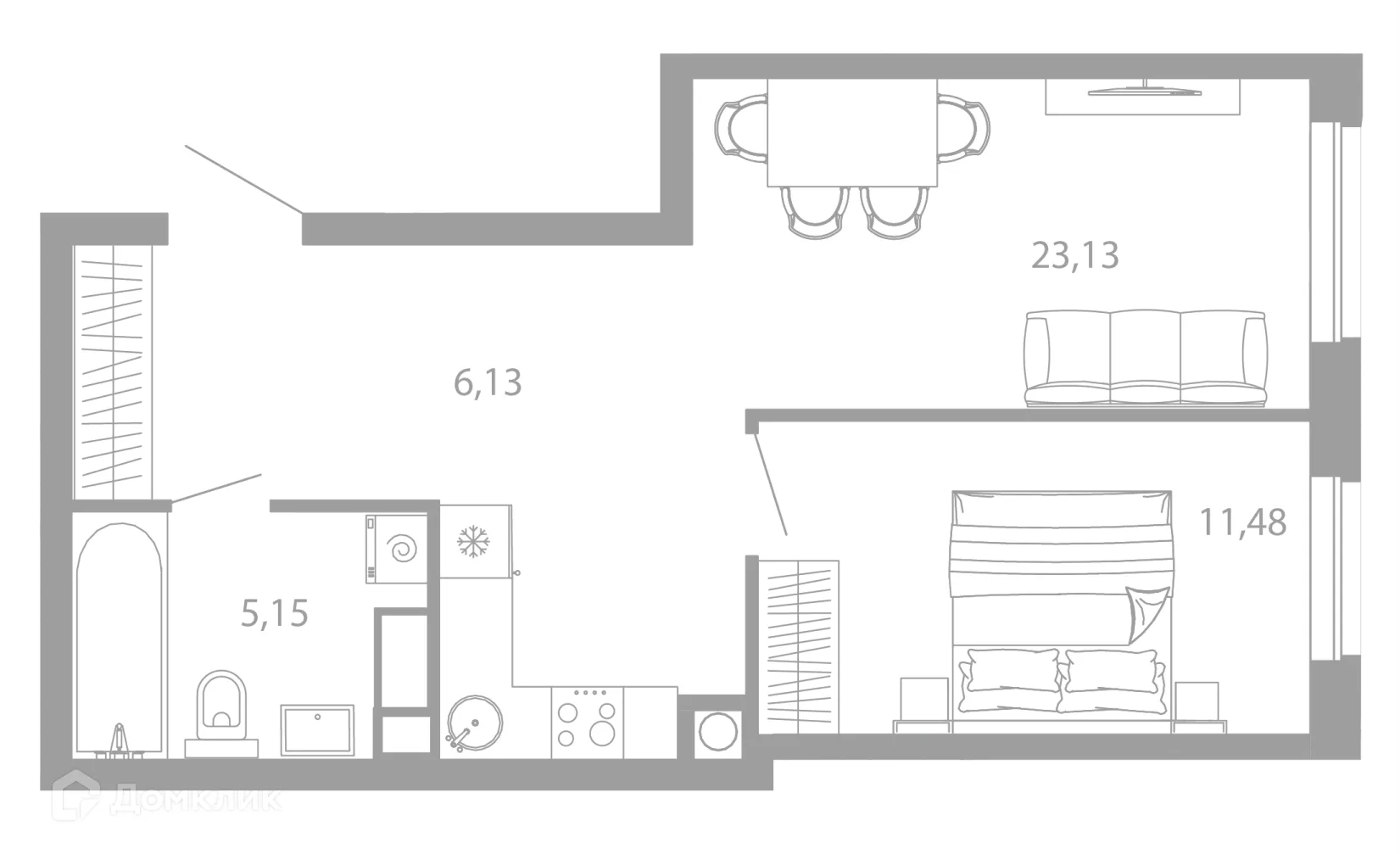Фото квартиры в ЖК РАЗУМ НА ЗВЕЗДНОЙ