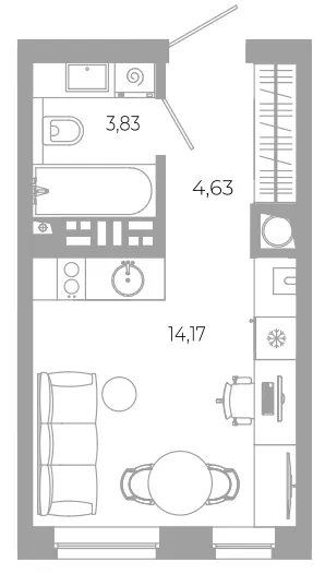 Фото квартиры в ЖК РАЗУМ на Боевой