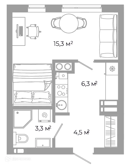 Фото квартиры в ЖК Жилой район Зеленые кварталы