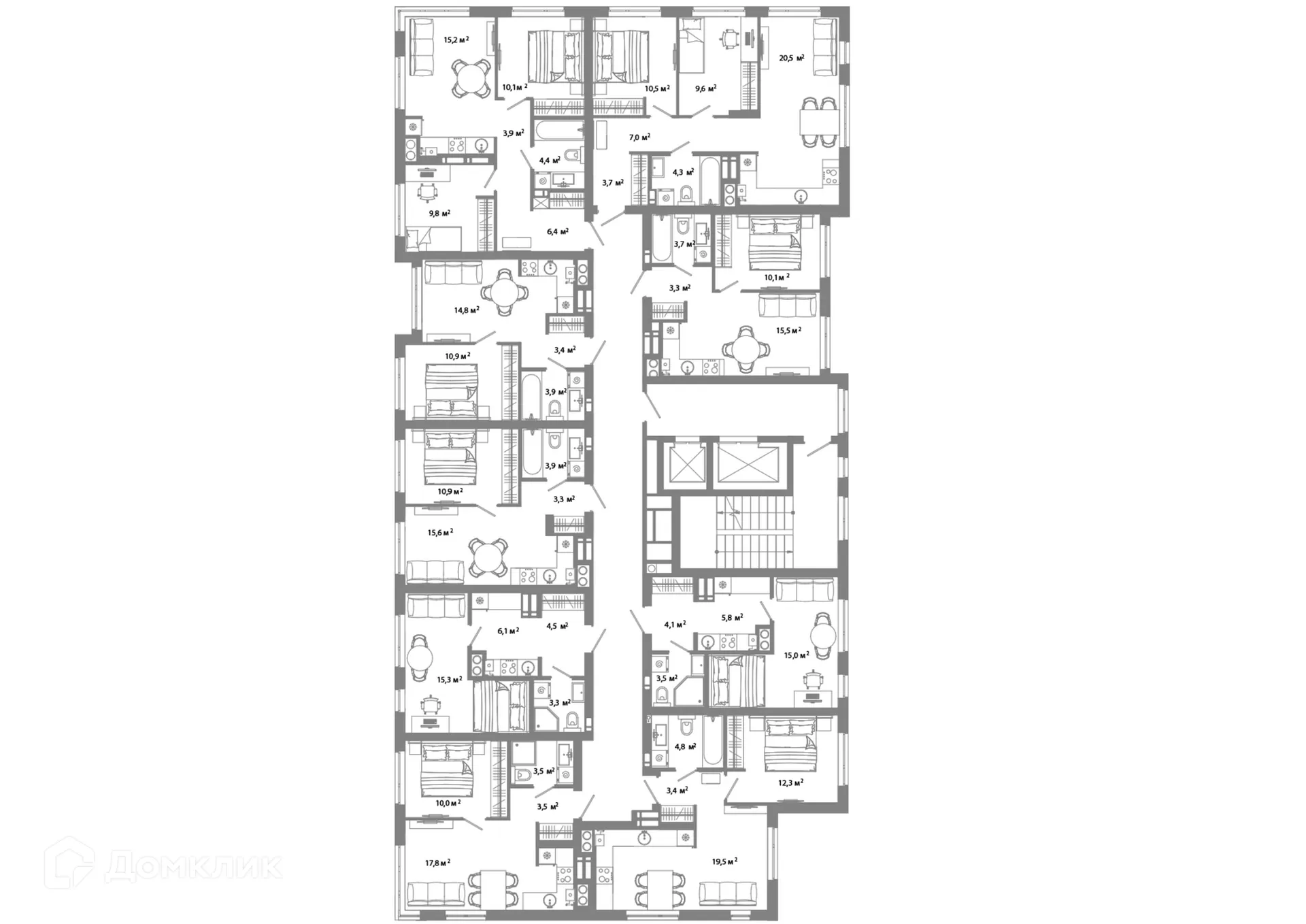 Фото квартиры в ЖК Жилой район Зеленые кварталы