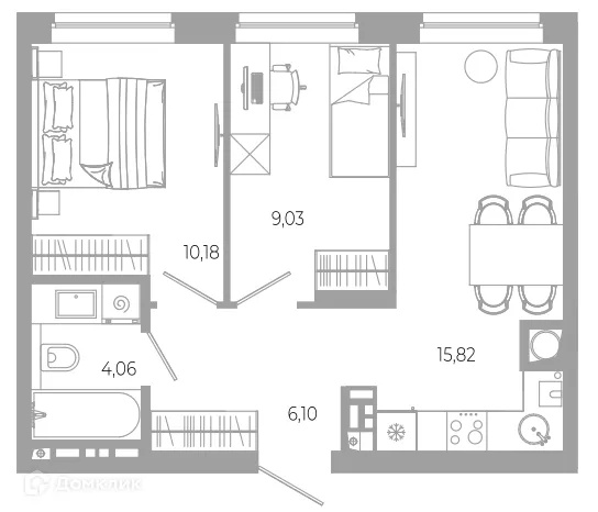 Фото квартиры в ЖК РАЗУМ на Боевой