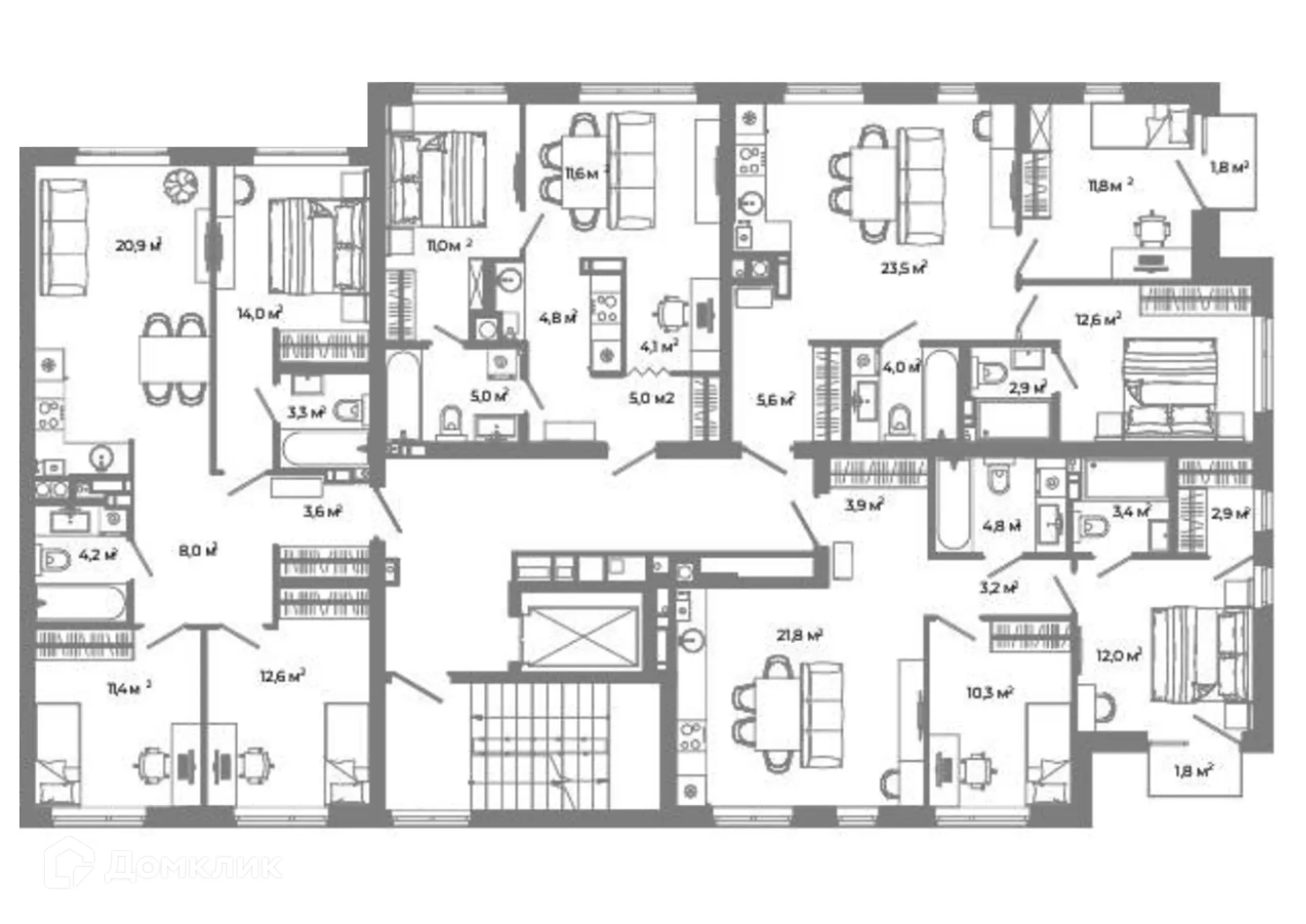 Фото квартиры в ЖК Жилой район Зеленые кварталы