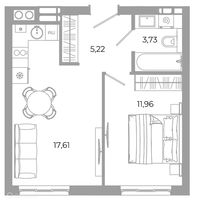 Фото квартиры в ЖК Жилой район Зеленые кварталы