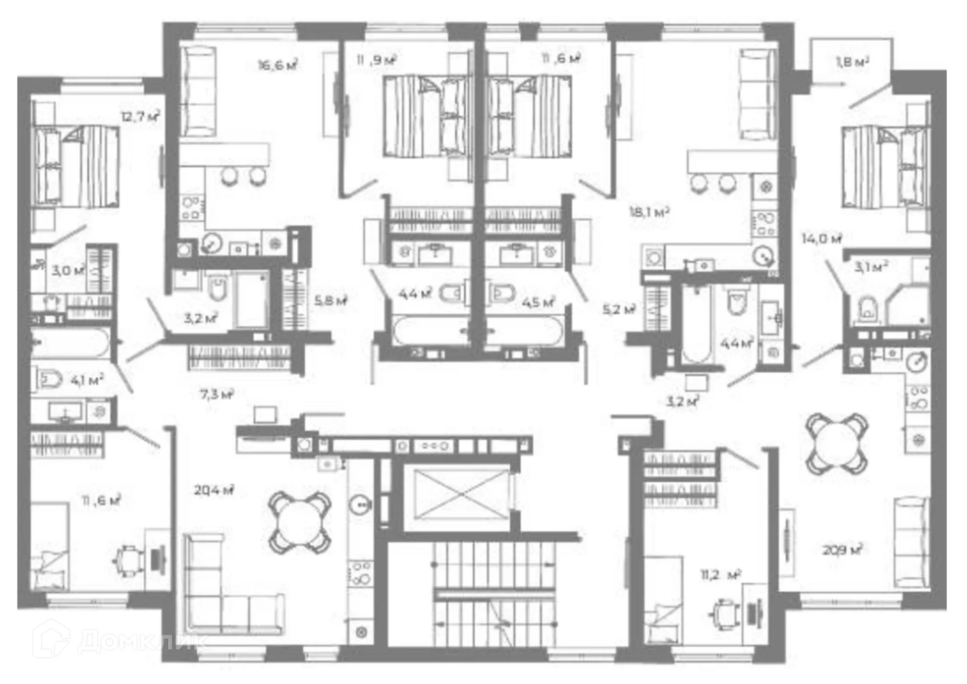 Фото квартиры в ЖК Жилой район Зеленые кварталы