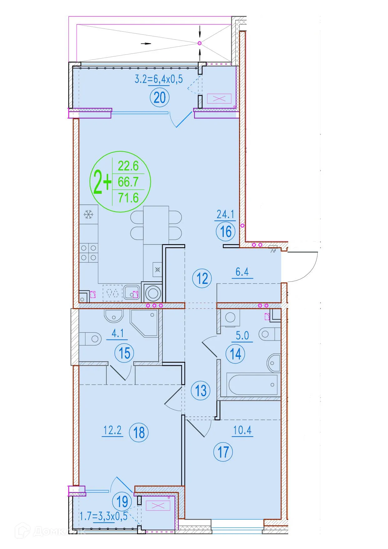 Фото квартиры в ЖК Центральный