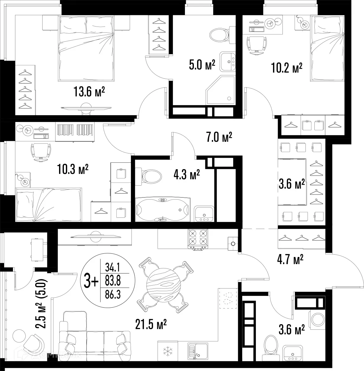 Фото квартиры в ЖК Центральный