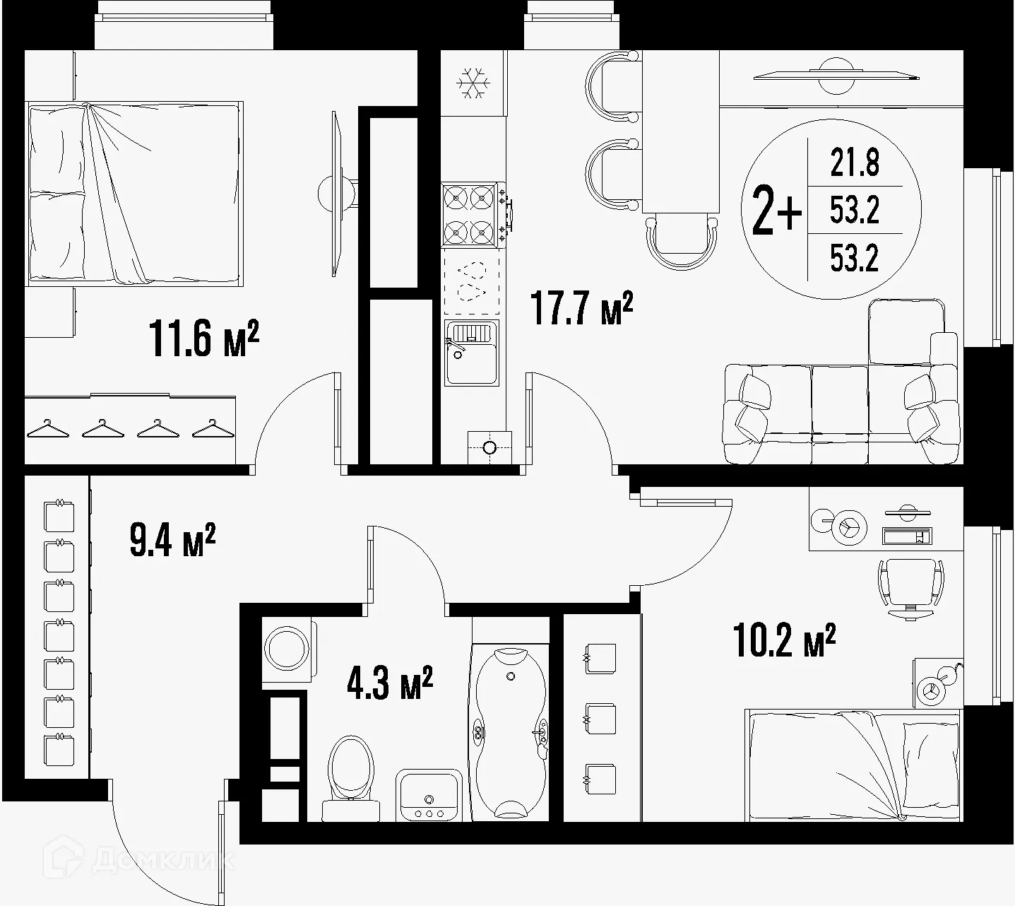 Фото квартиры в ЖК Центральный
