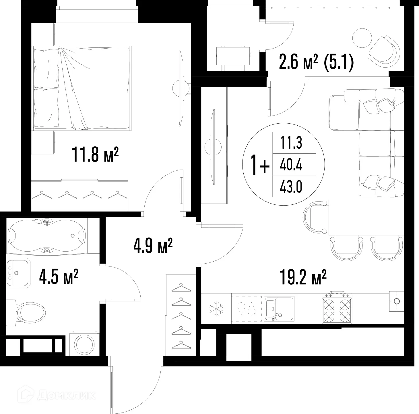 Фото квартиры в ЖК Центральный