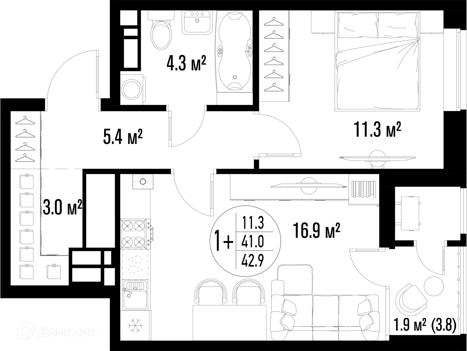 Фото квартиры в ЖК Центральный