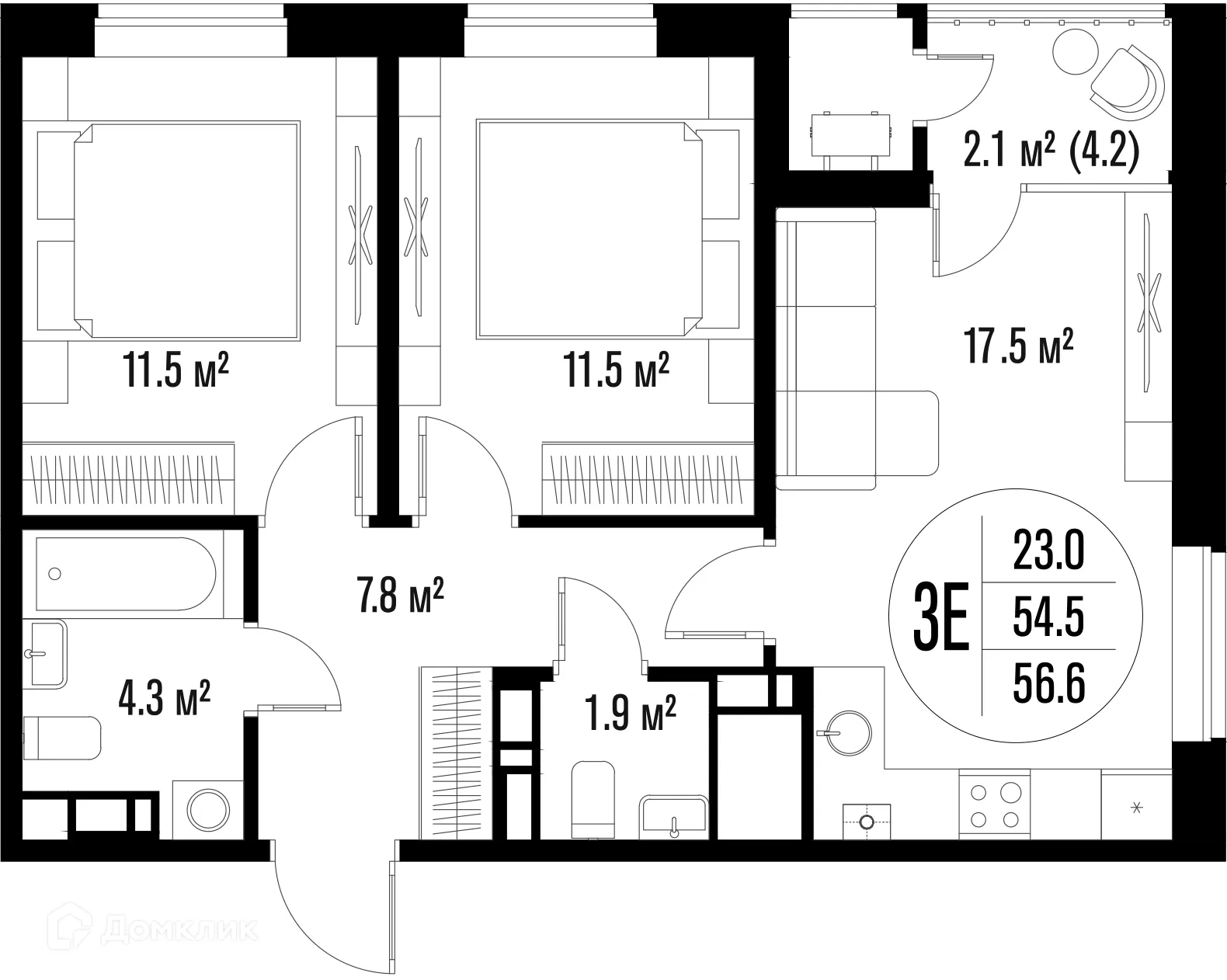 Фото квартиры в ЖК Центральный