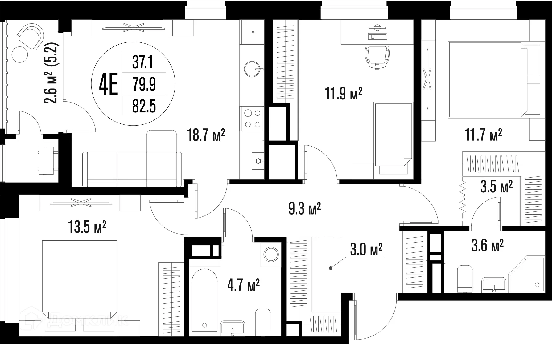 Фото квартиры в ЖК Центральный