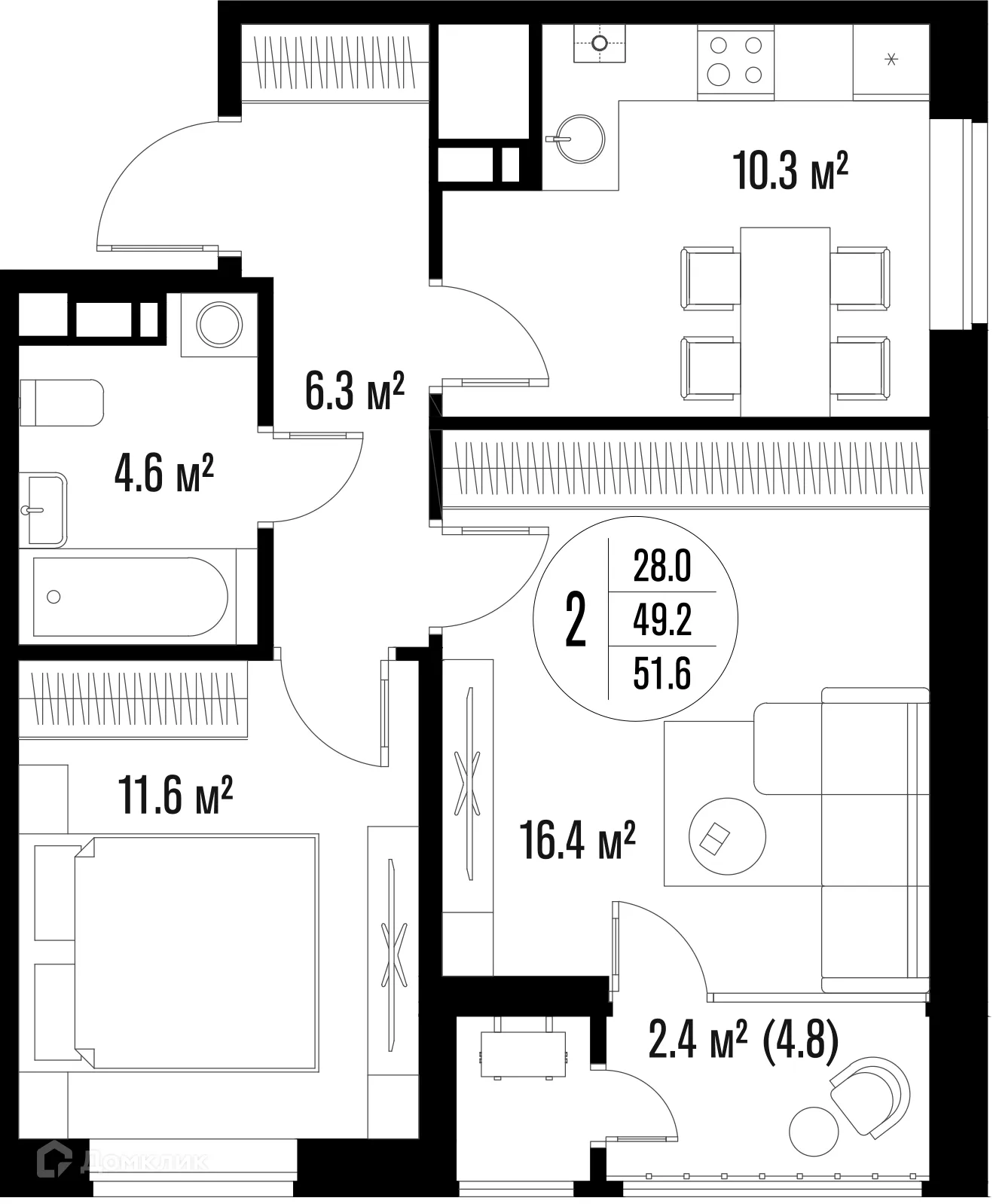 Фото квартиры в ЖК Центральный