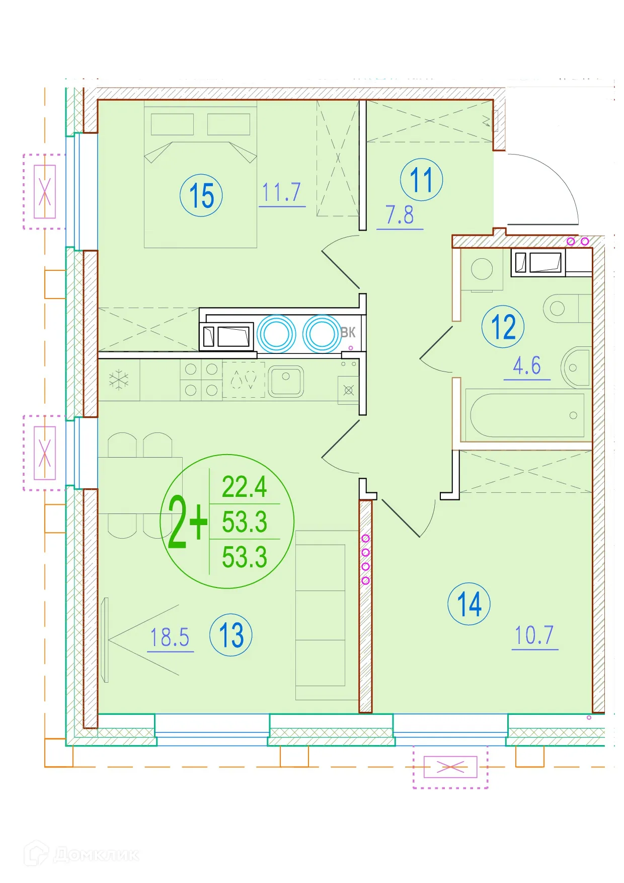 Фото квартиры в ЖК Центральный