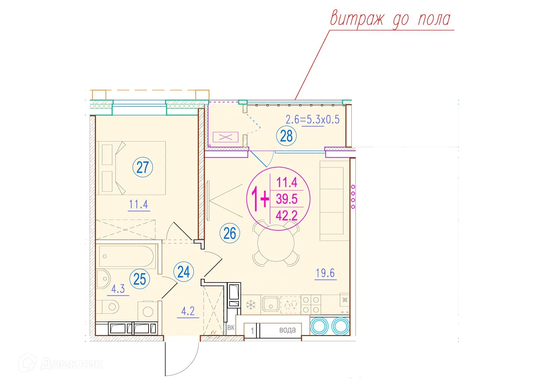 Фото квартиры в ЖК Центральный