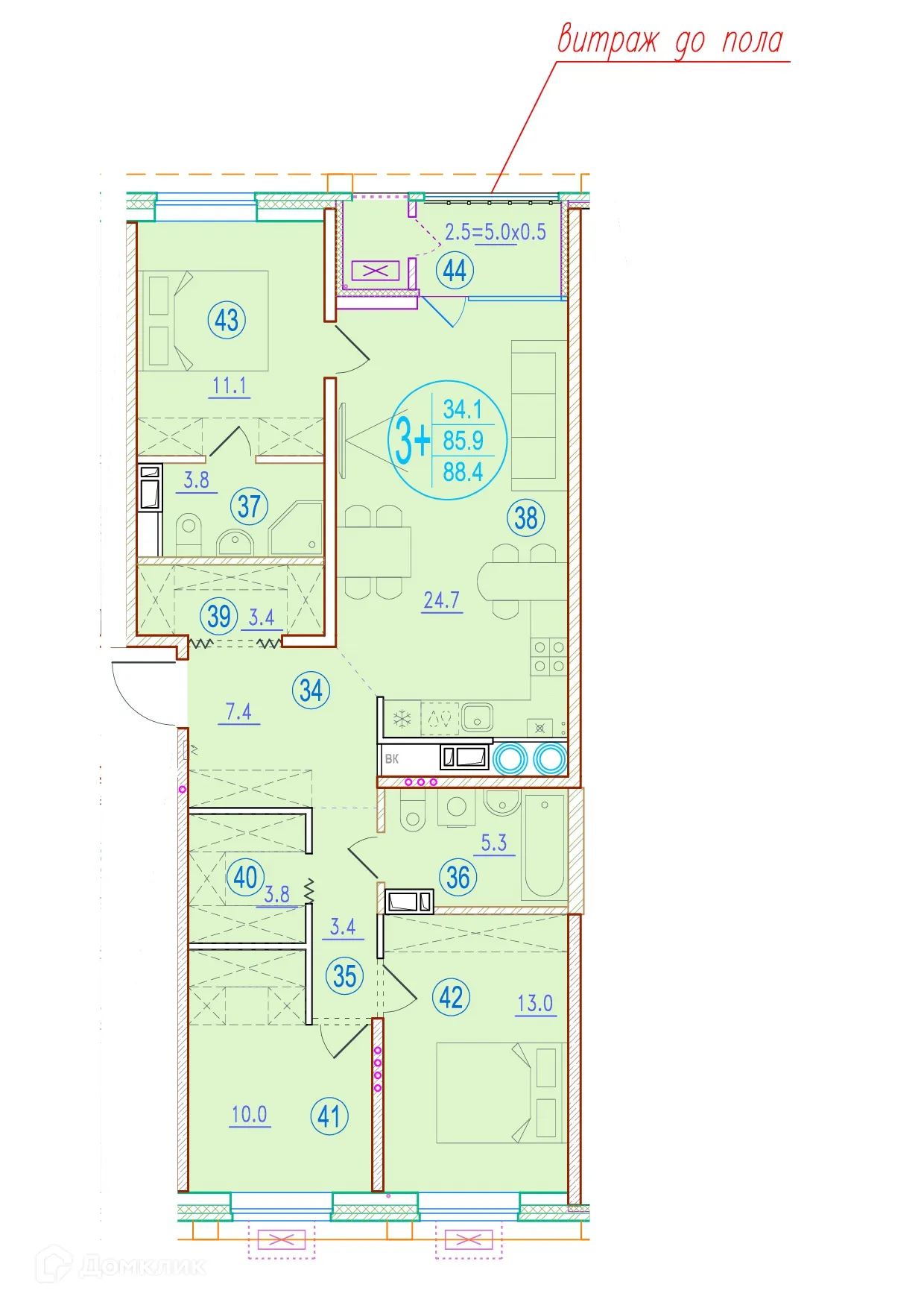Фото квартиры в ЖК Центральный