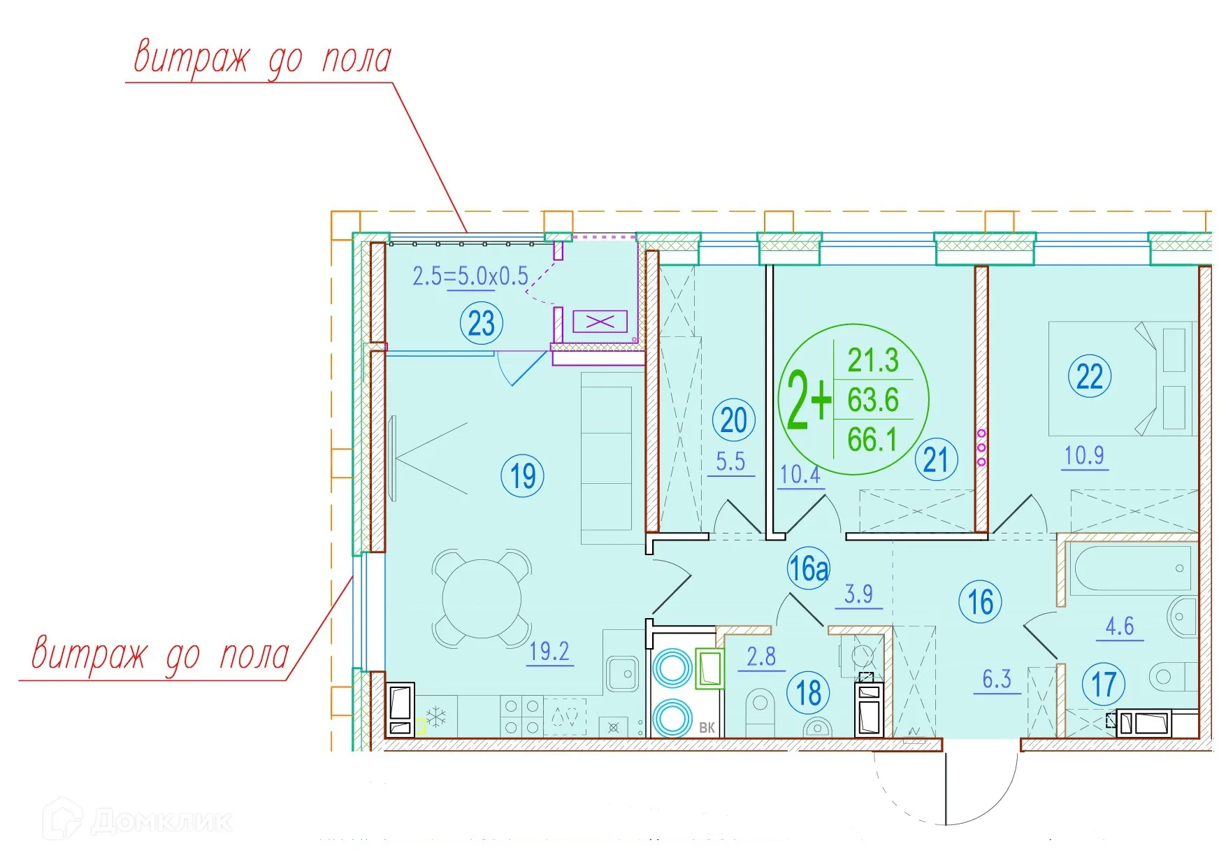 Фото квартиры в ЖК Центральный