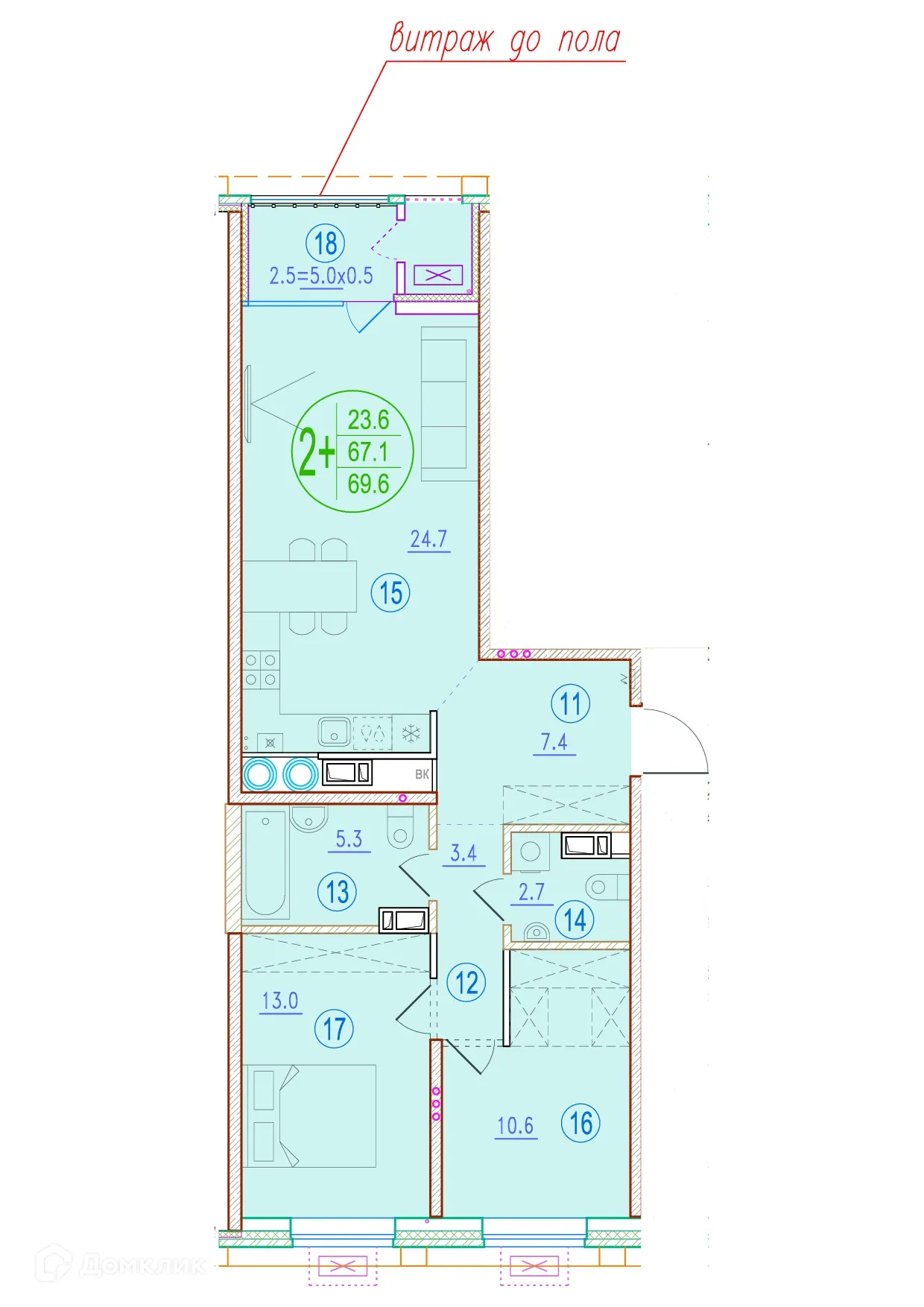 Фото квартиры в ЖК Центральный