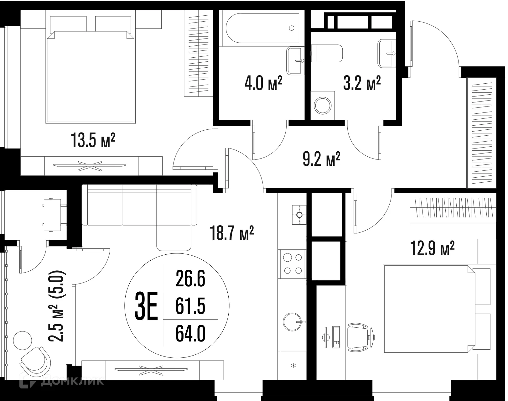 Фото квартиры в ЖК Центральный