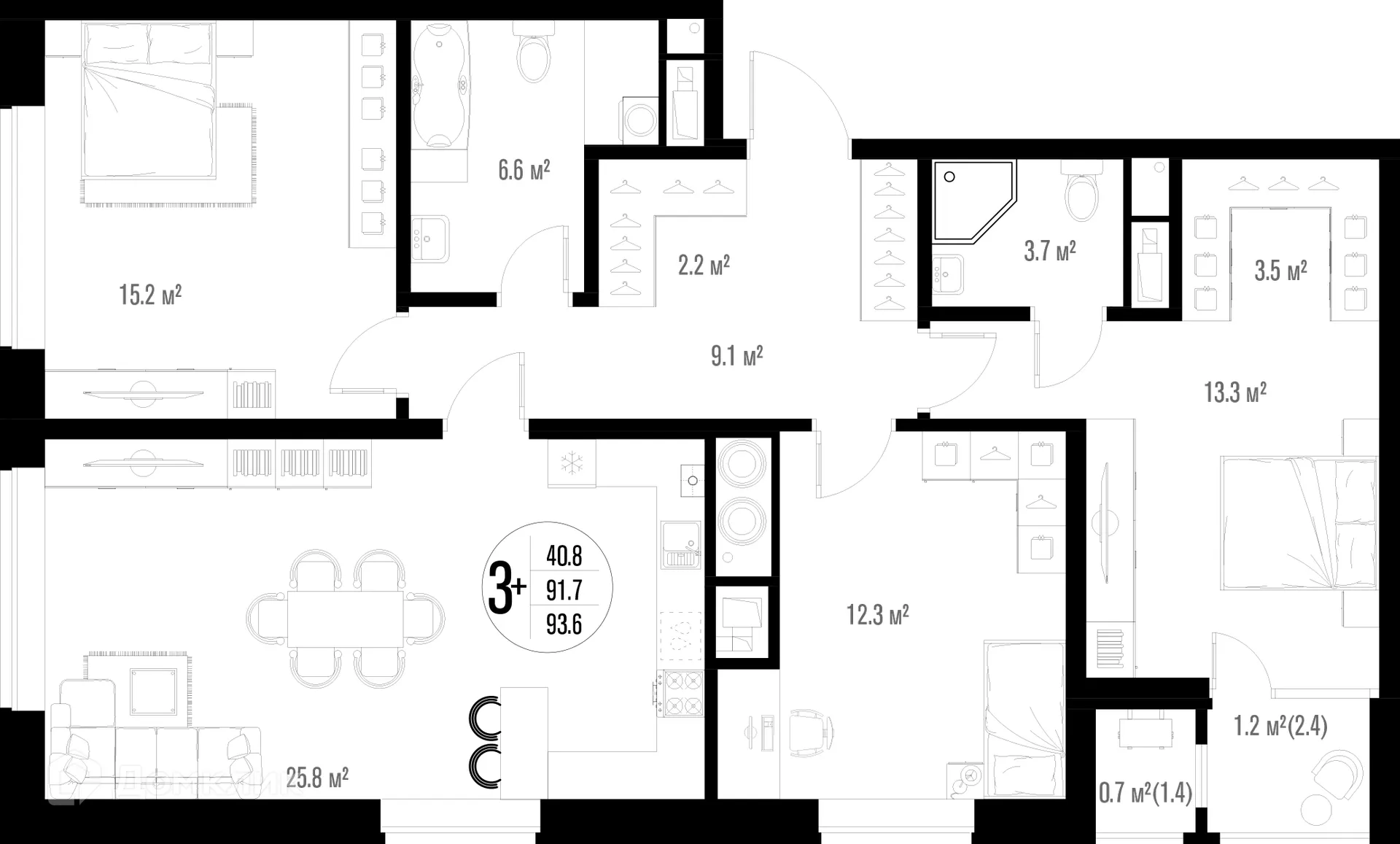 Фото квартиры в ЖК Центральный