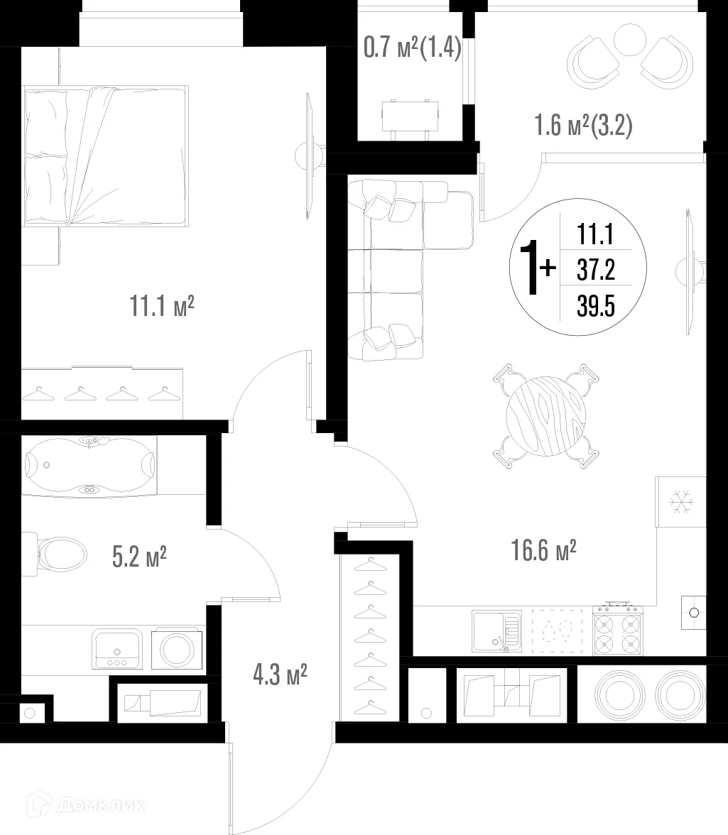 Фото квартиры в ЖК Центральный