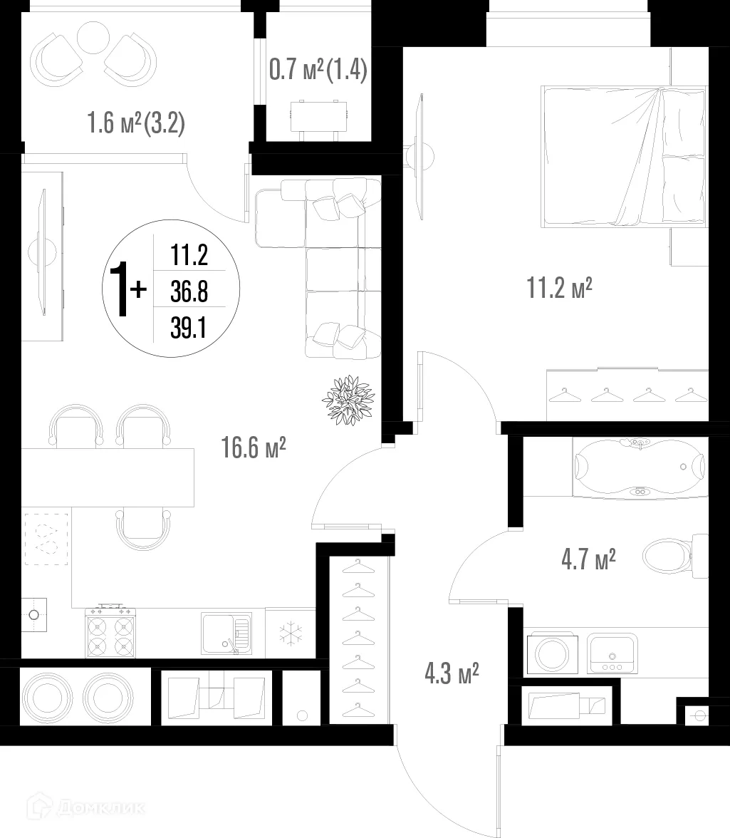 Фото квартиры в ЖК Центральный