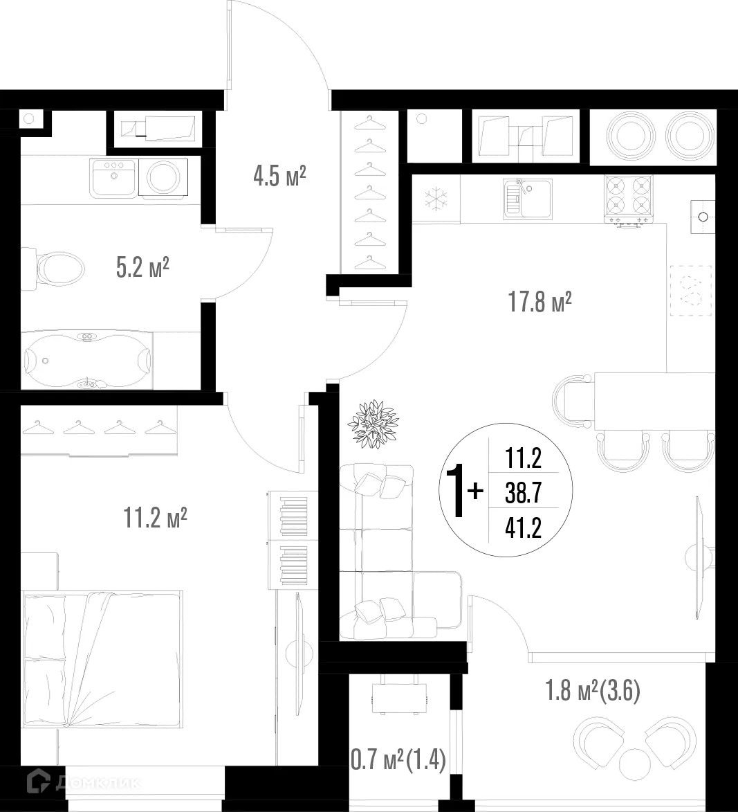 Фото квартиры в ЖК Центральный