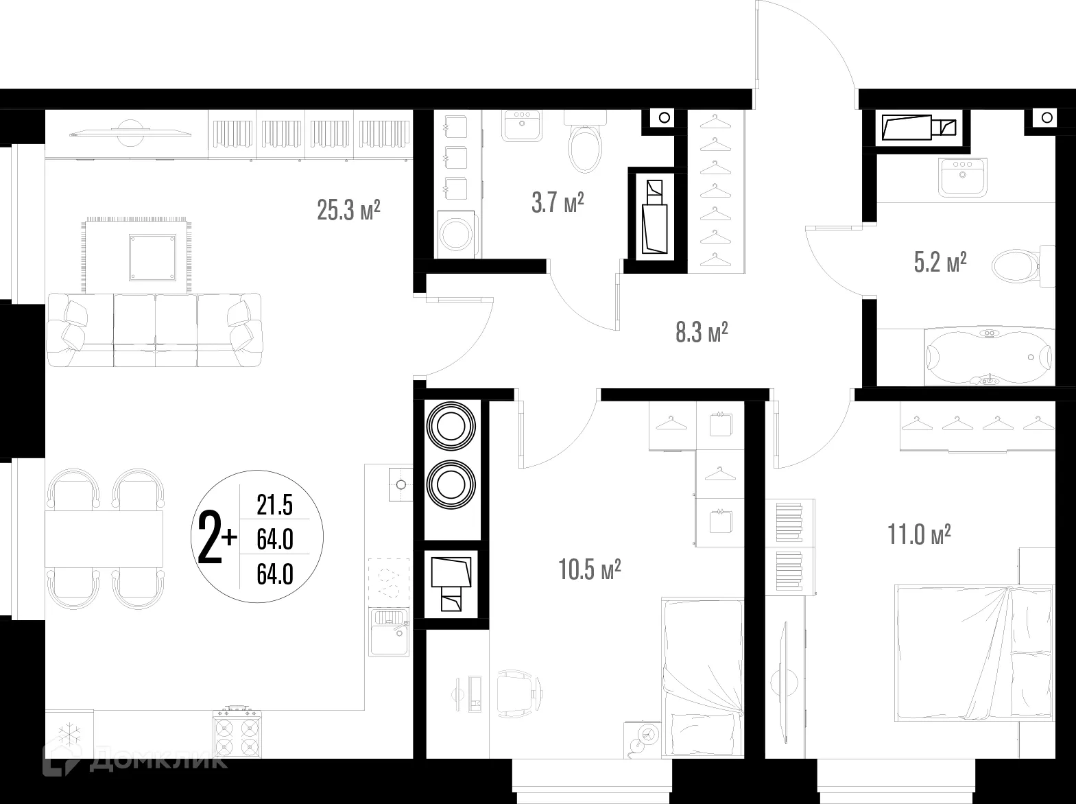 Фото квартиры в ЖК Центральный