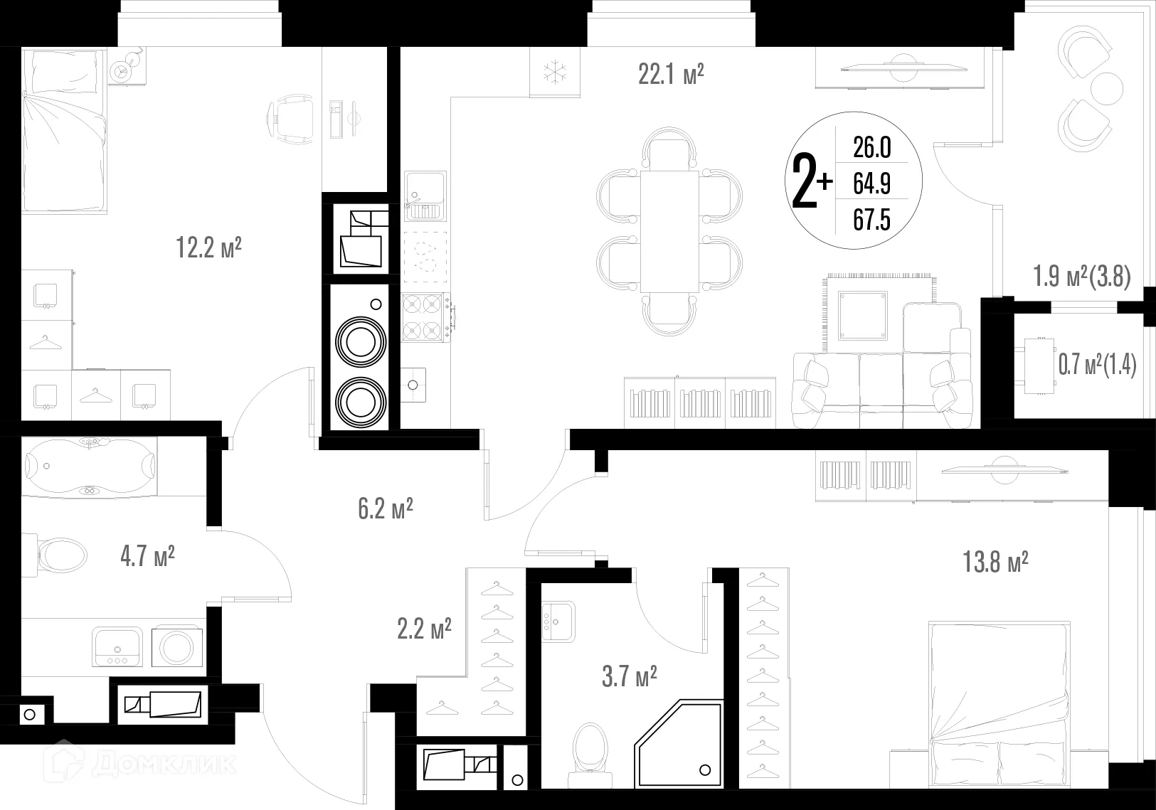Фото квартиры в ЖК Центральный