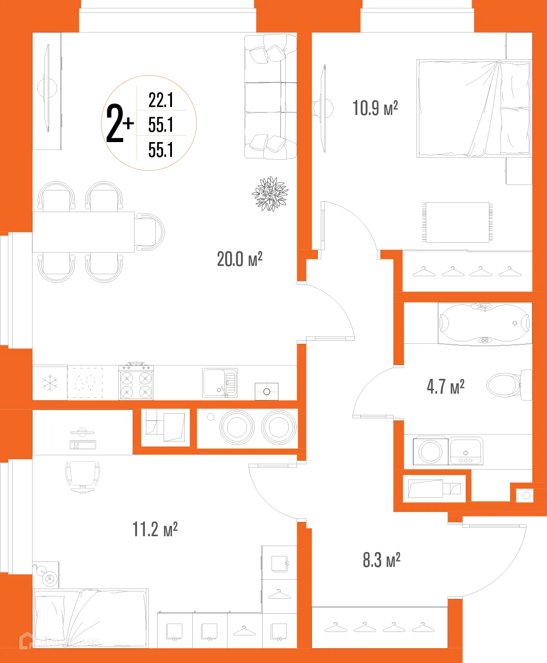 Фото квартиры в ЖК Центральный