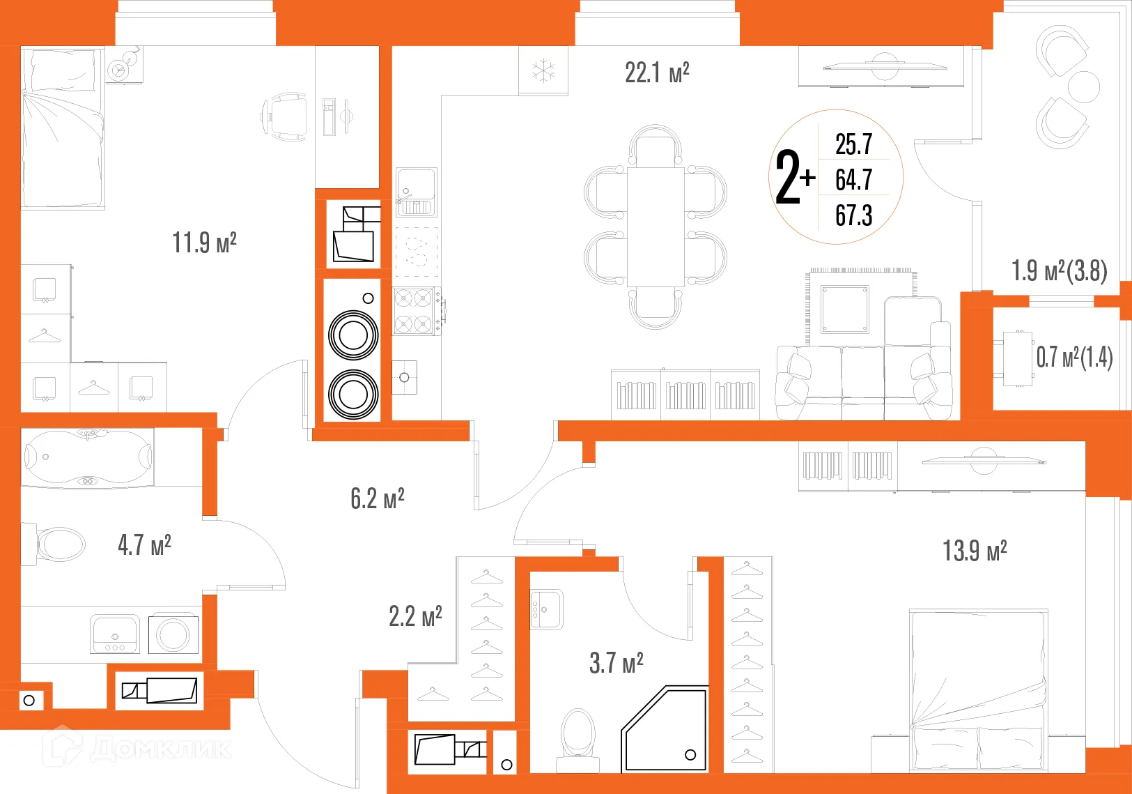 Фото квартиры в ЖК Центральный