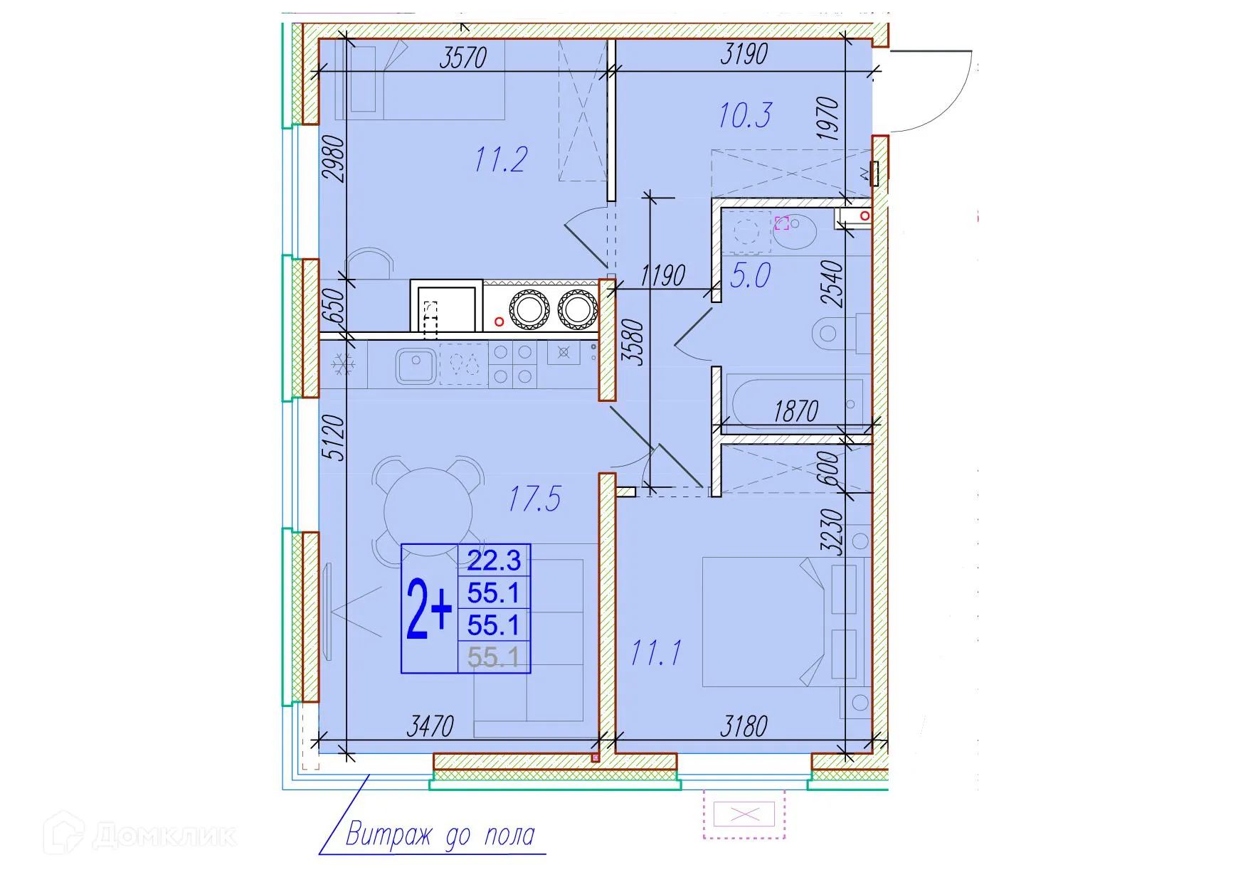 Фото квартиры в ЖК Центральный