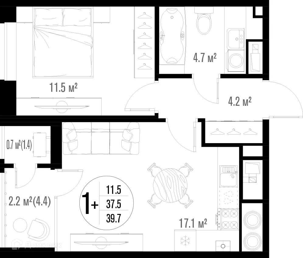 Фото квартиры в ЖК Центральный