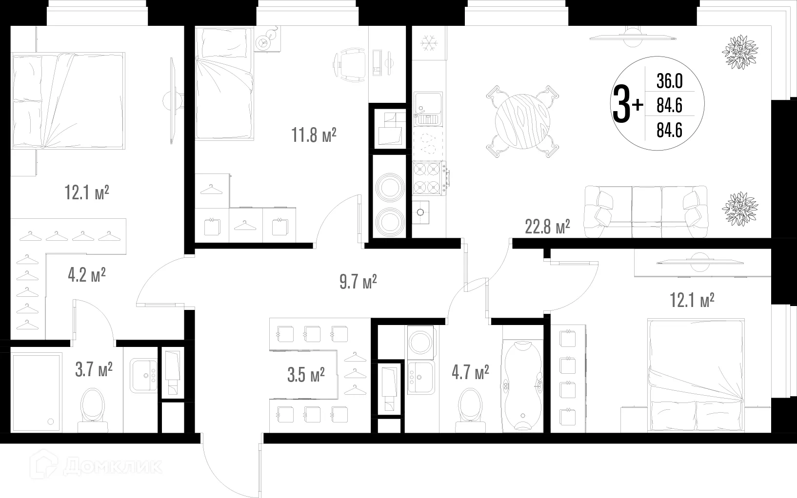 Фото квартиры в ЖК Центральный