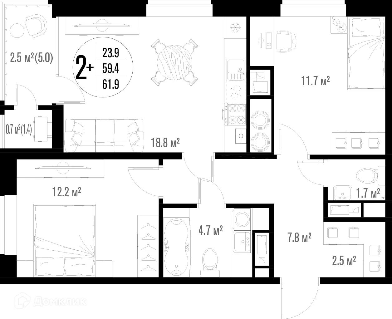Фото квартиры в ЖК Центральный