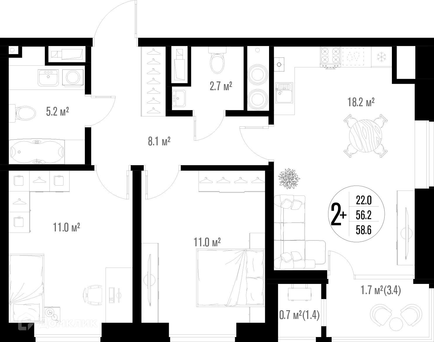 Фото квартиры в ЖК Центральный