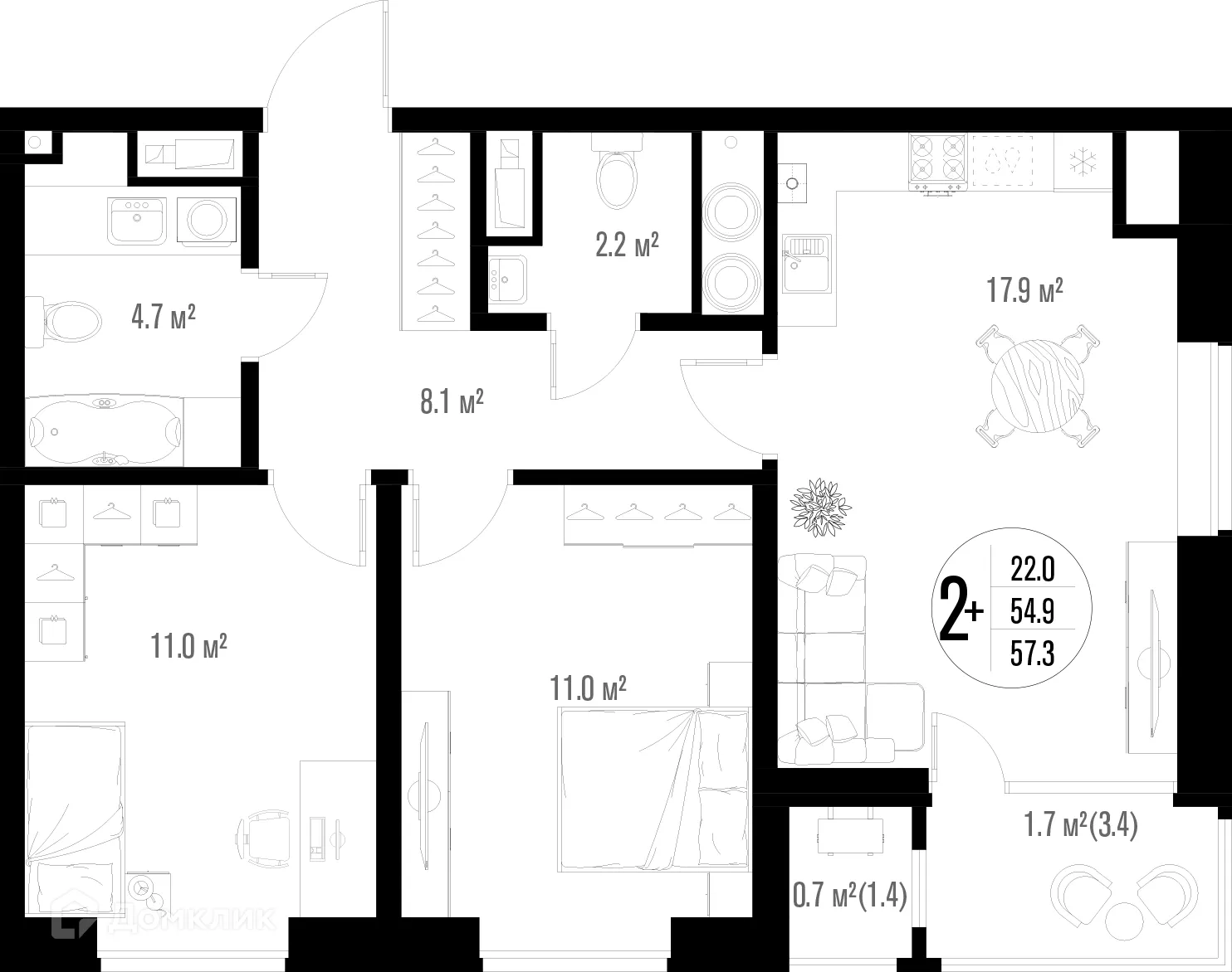 Фото квартиры в ЖК Центральный