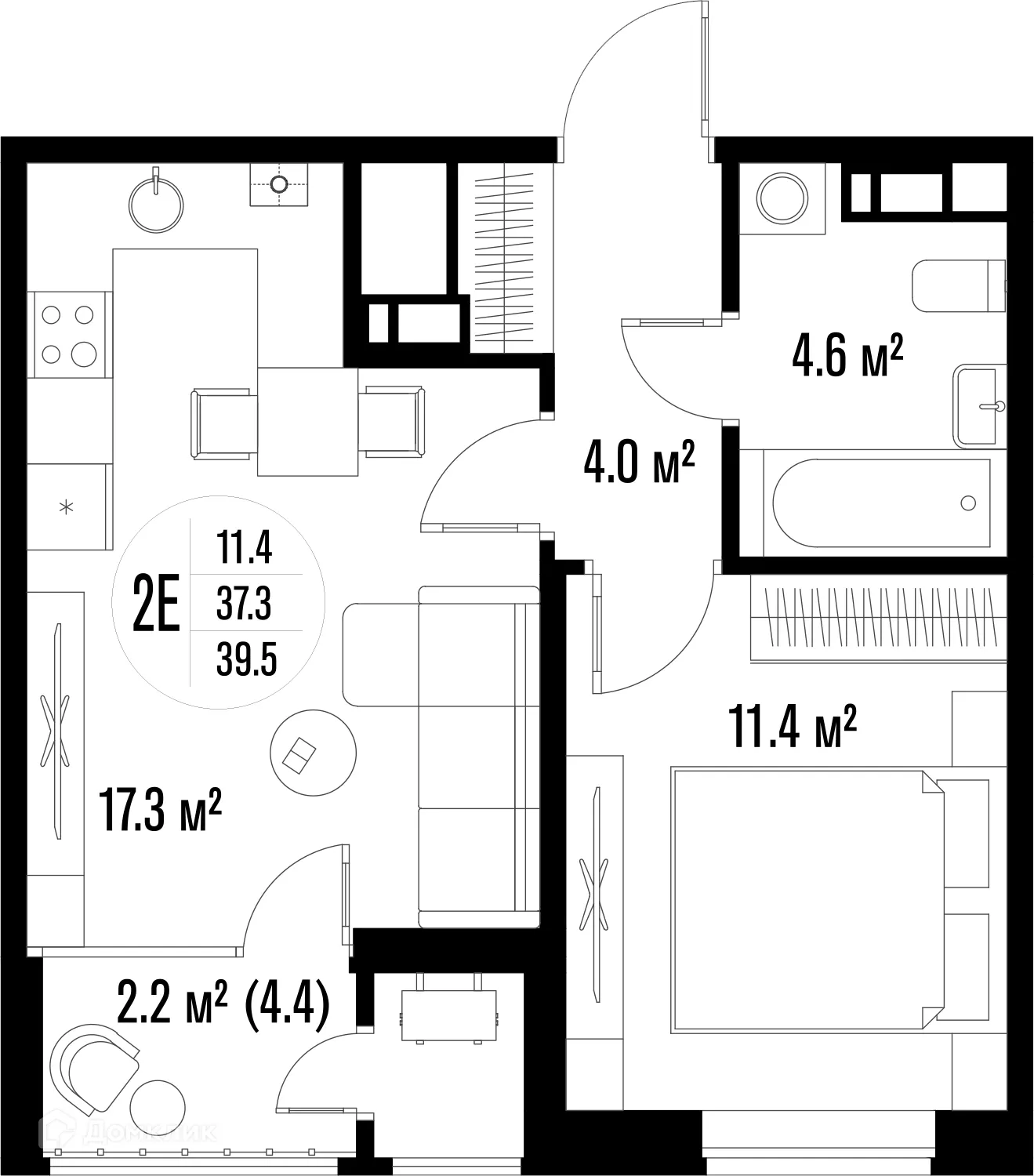 Фото квартиры в ЖК Центральный
