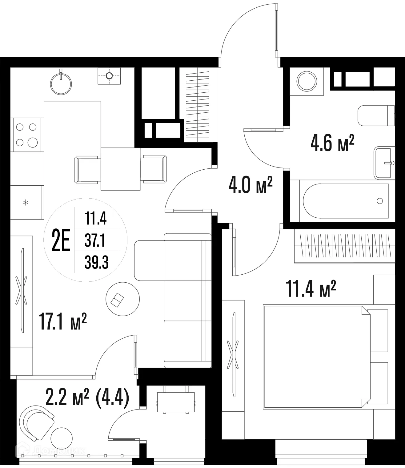 Фото квартиры в ЖК Центральный