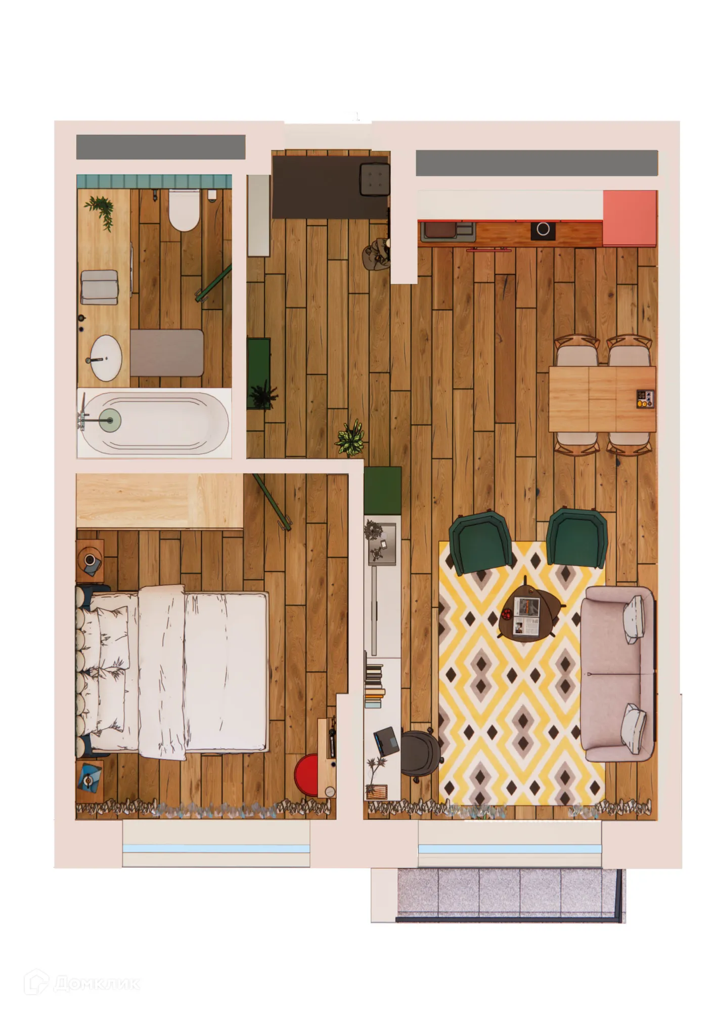 Фото квартиры в ЖК Камертон