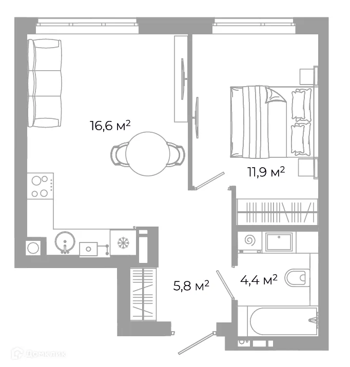 Фото квартиры в ЖК Жилой район Зеленые кварталы