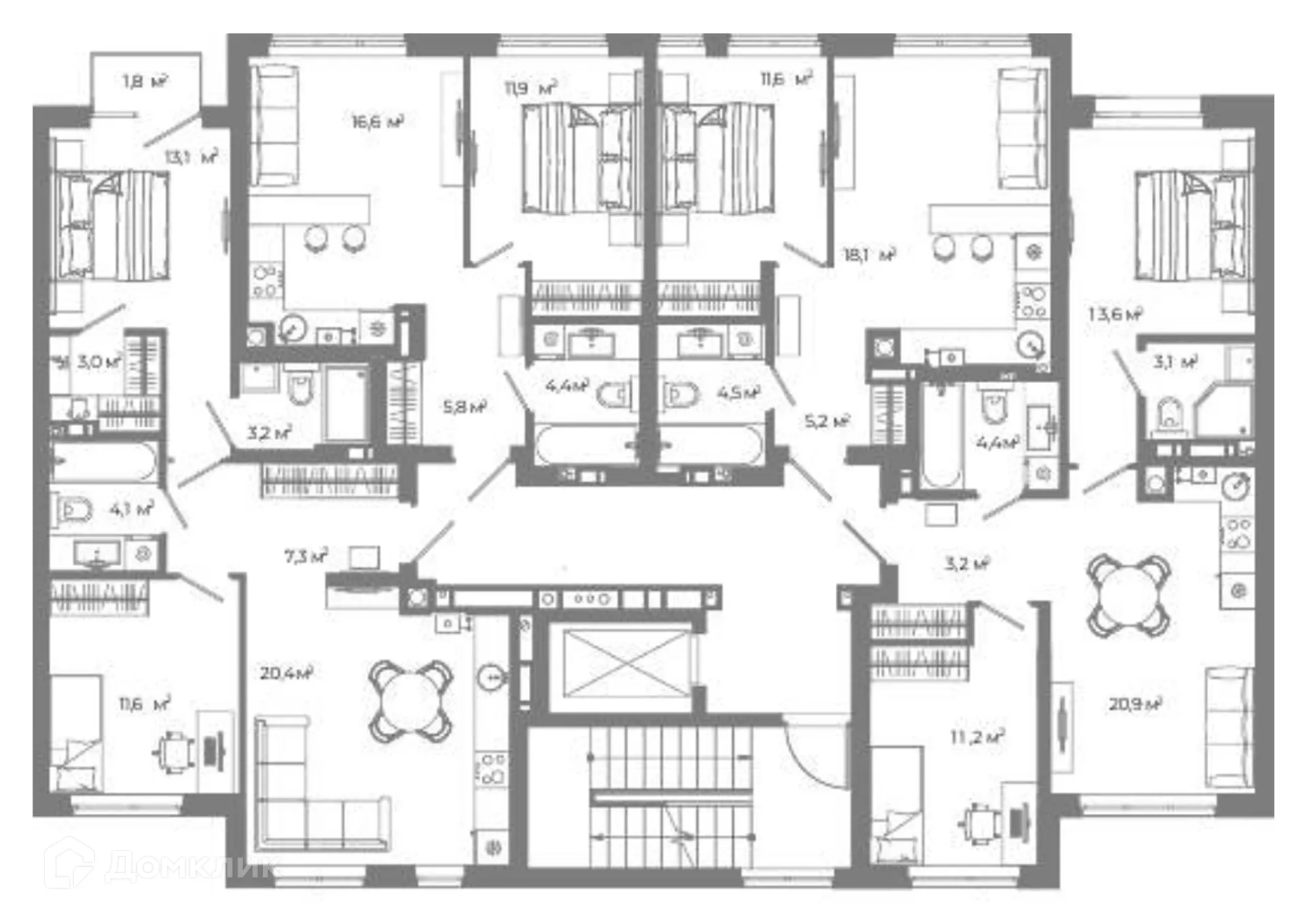 Фото квартиры в ЖК Жилой район Зеленые кварталы