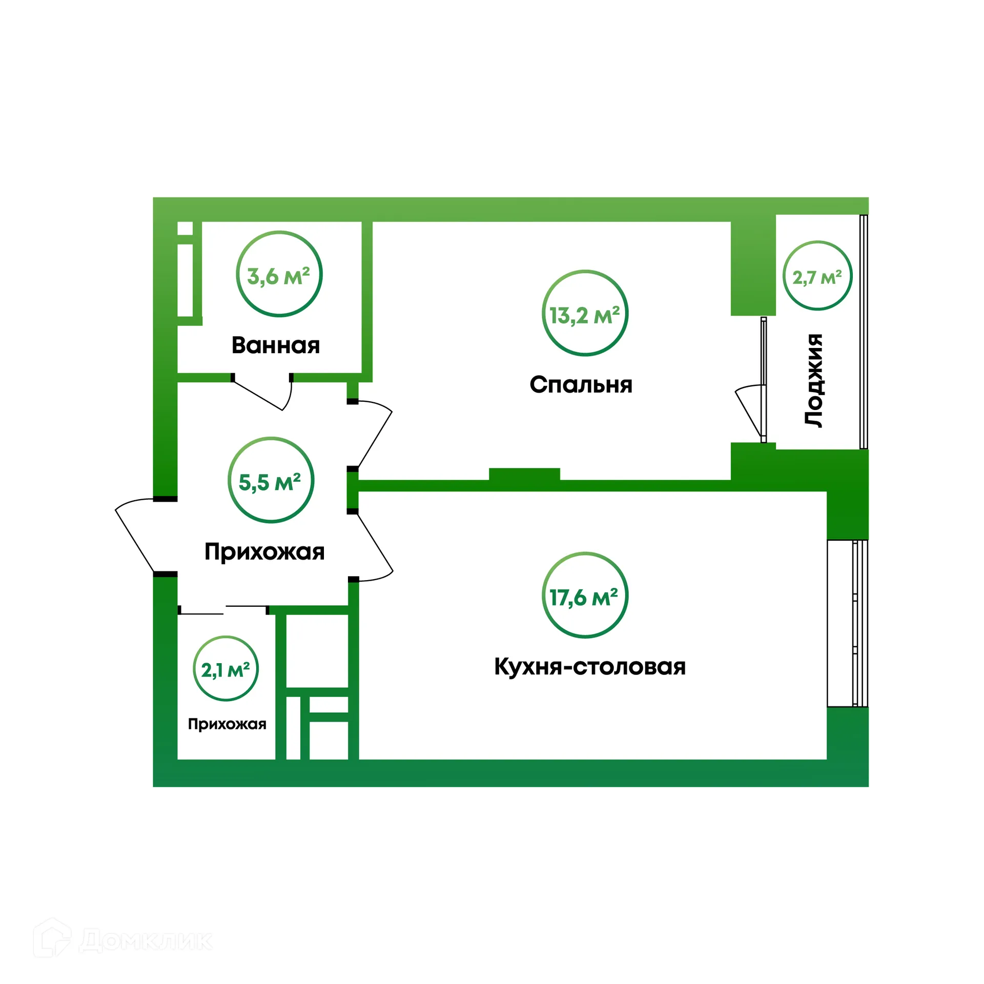 Фото квартиры в ЖК Калина Парк