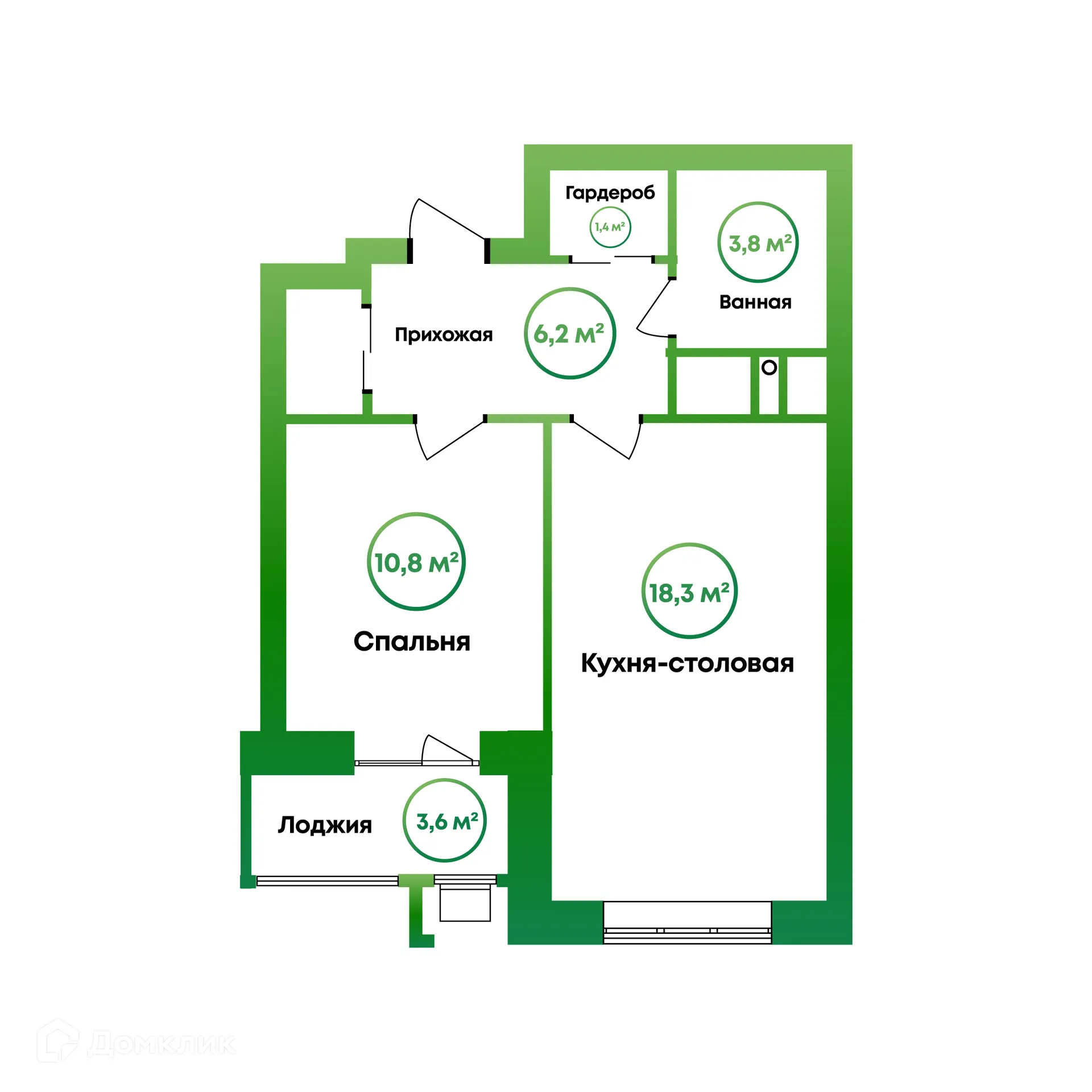 Фото квартиры в ЖК Калина Парк