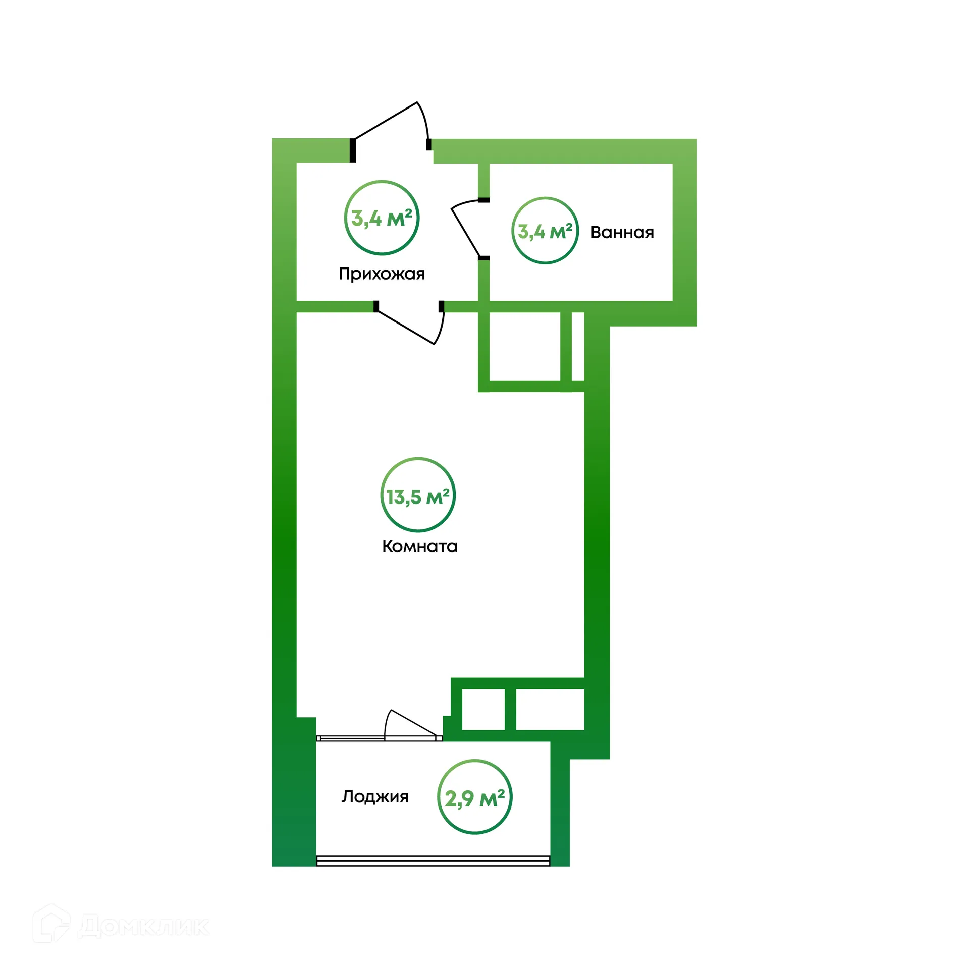 Фото квартиры в ЖК Калина Парк