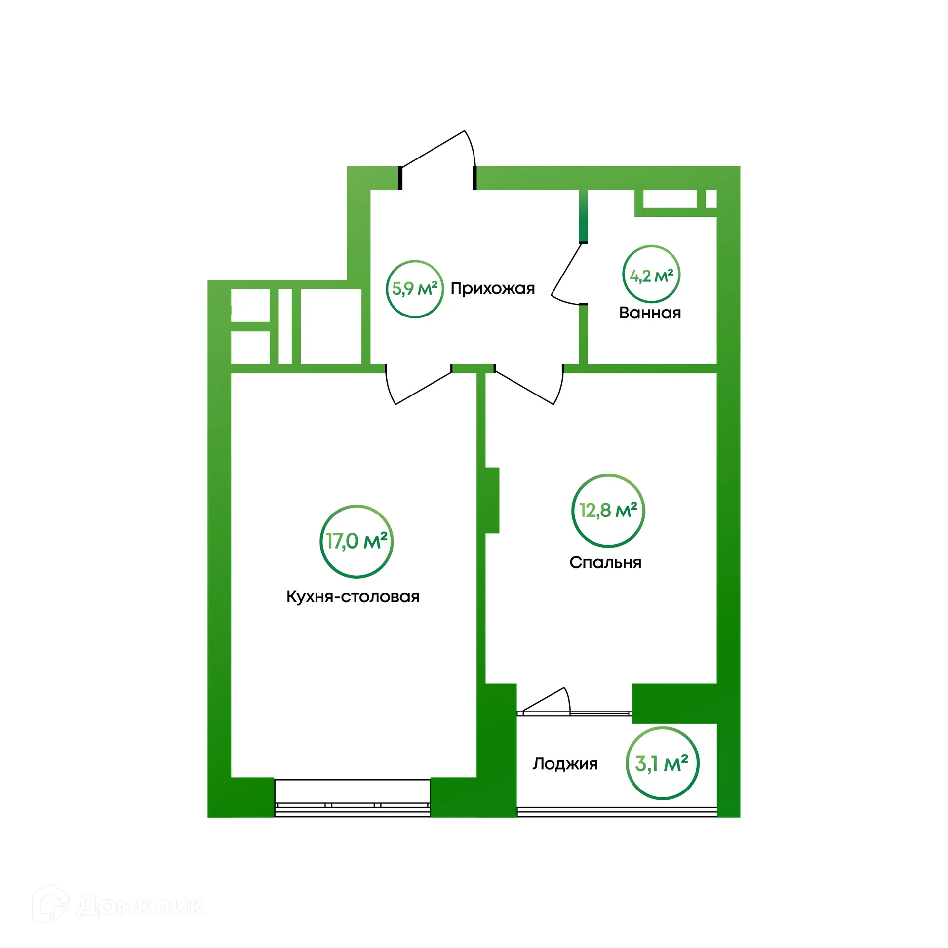 Фото квартиры в ЖК Калина Парк