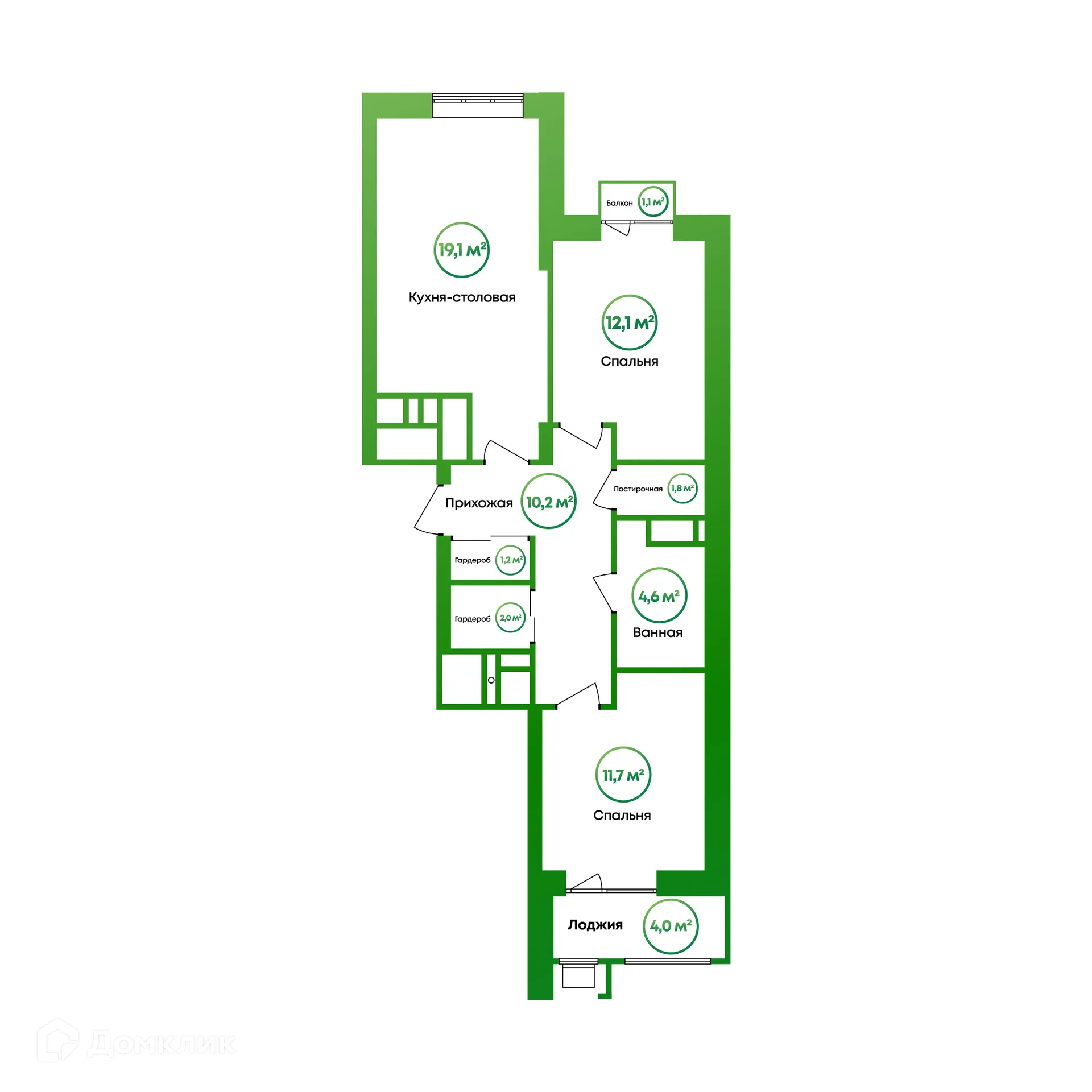 Фото квартиры в ЖК Калина Парк