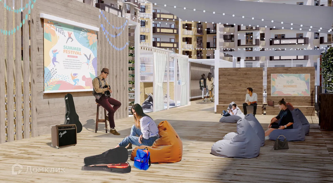 Планировка 1-комнатной квартиры 41.5 м² в ЖК Клубный квартал "Лотос Парк", г. Астрахань — фото 17