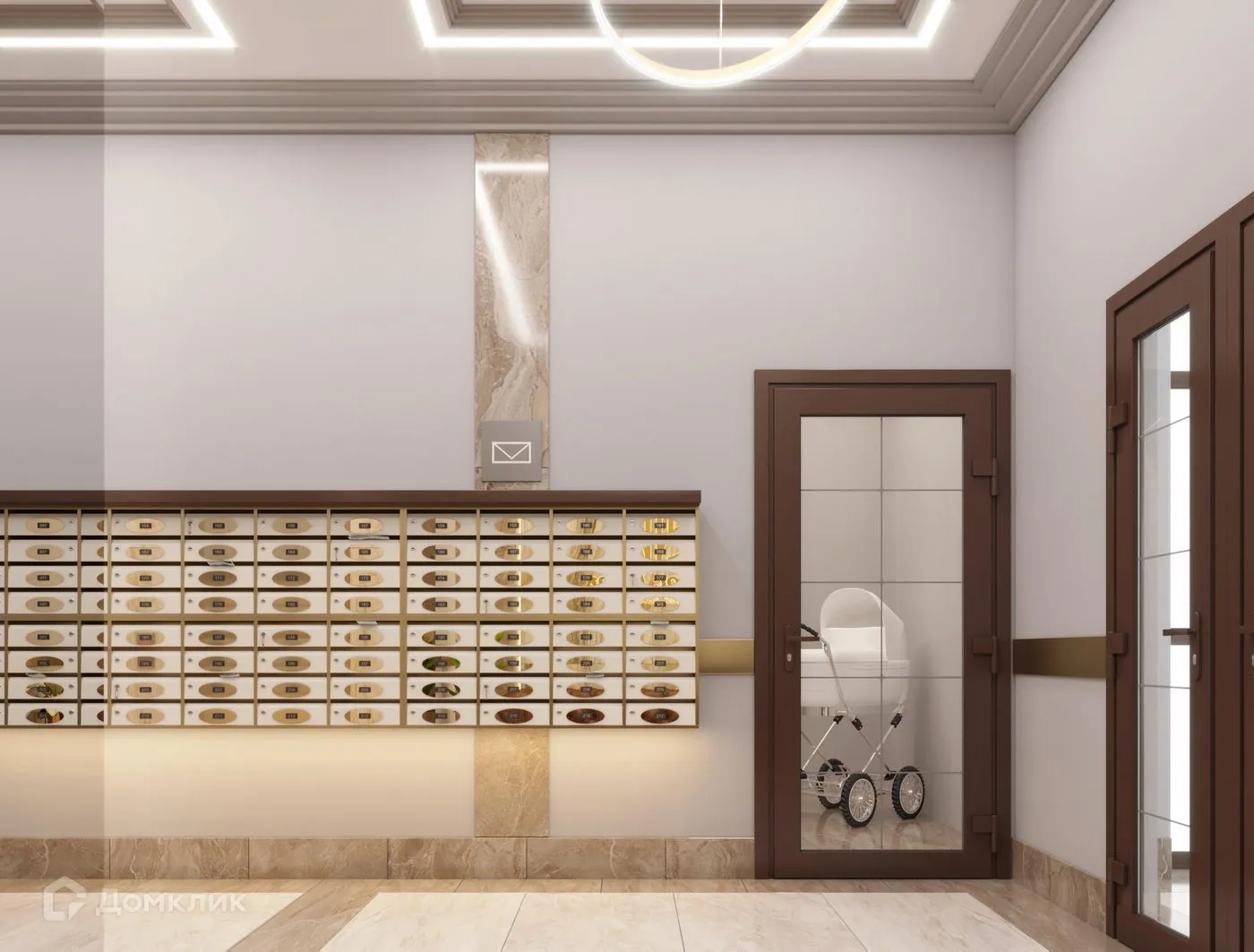 Планировка 1-комнатной квартиры 40.2 м² в ЖК Клубный квартал "Лотос Парк", г. Астрахань — фото 10