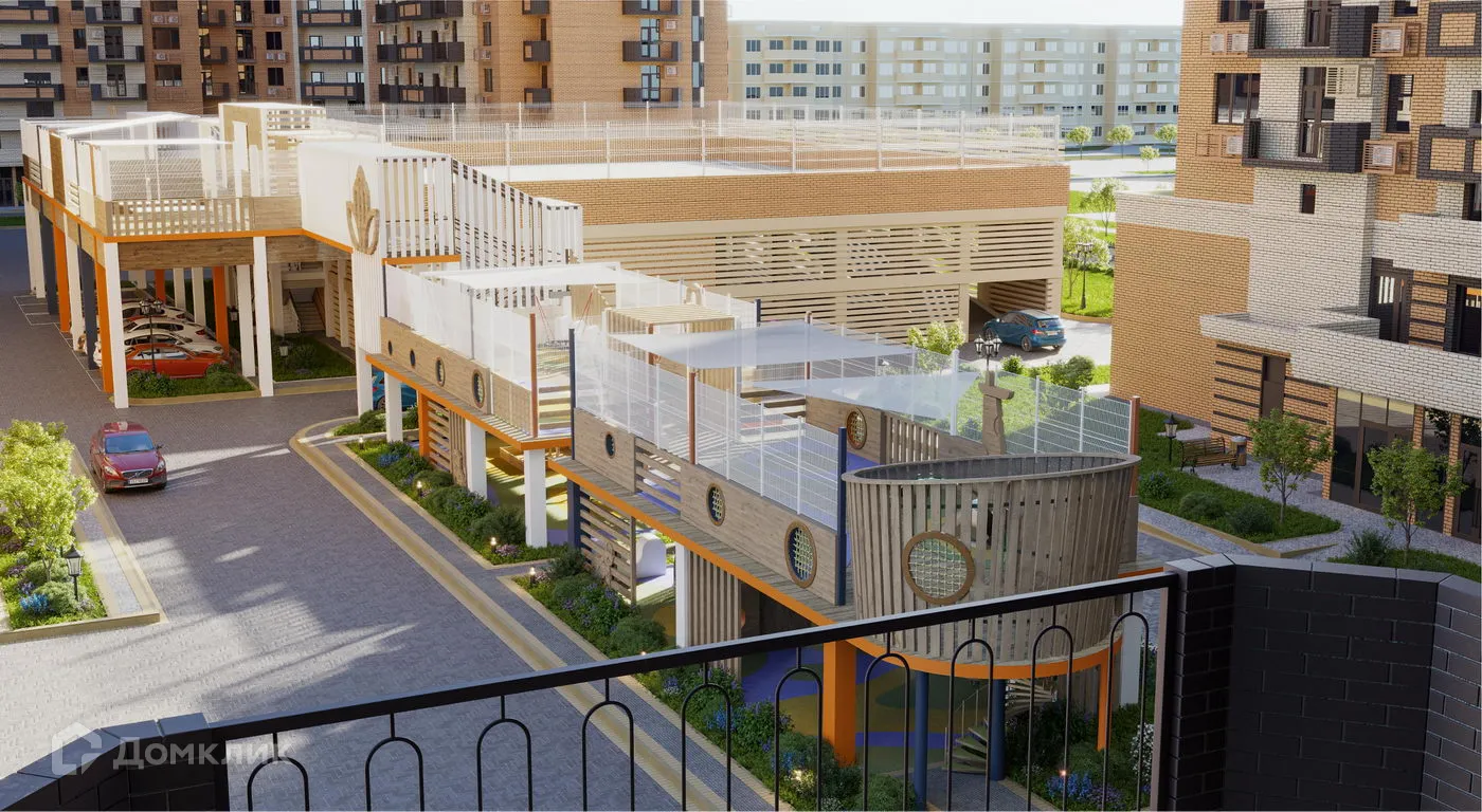 Планировка 1-комнатной квартиры 41.58 м² в ЖК Клубный квартал "Лотос Парк", г. Астрахань — фото 16